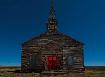 Abandoned church in Cee Vee, Texas. January 2009